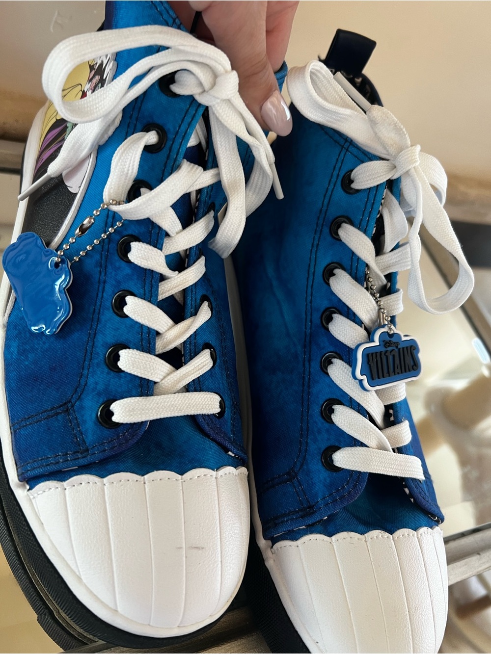 Disney Villains Blue Canvas Sneakers - Picture 7 of 16